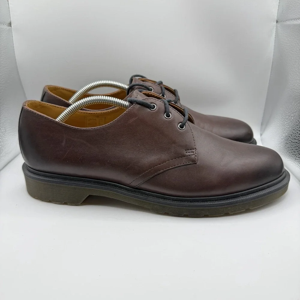 Dr Martens 1461 Brown Leather 3 Eye Oxford Shoes Men's 11 Women's 12 Doc Martens